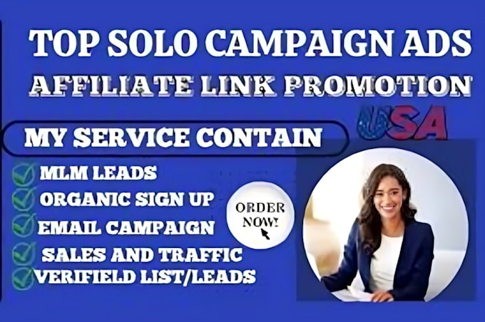 Gig Preview - Solo ads promotion lead generation email campaign airbnb promotion site traffic