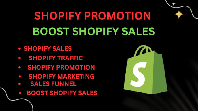 Gig Preview - Boost shopify store sales promotion, shopify dropshipping,  shopify marketing