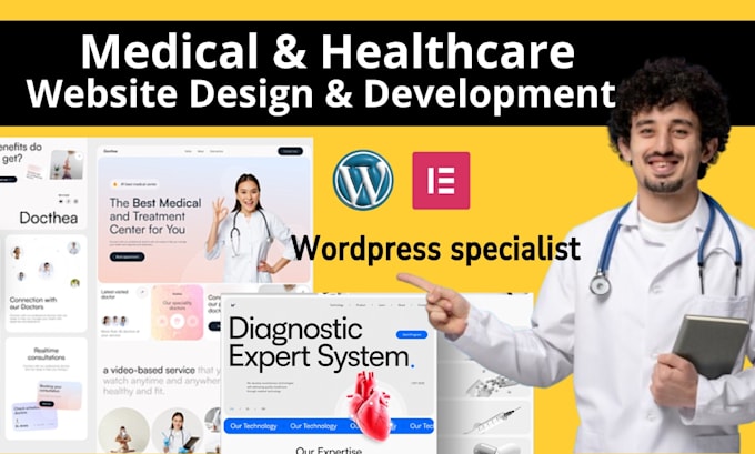 Gig Preview - Do healthcare, dental clinic, medical clinic website design