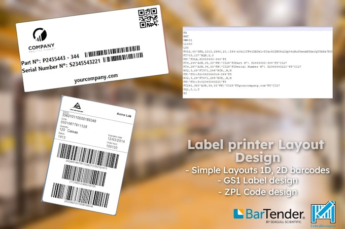 Gig Preview - Create custom label layouts or zpl code