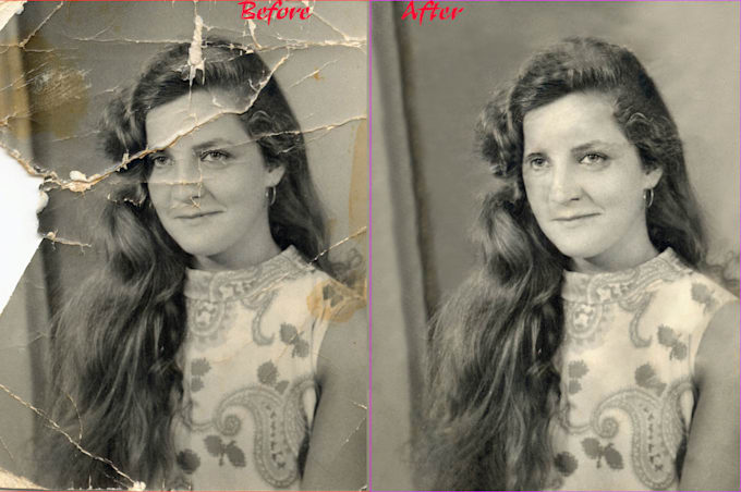 Gig Preview - Restore old photos restoration fix repair retouch colorizing