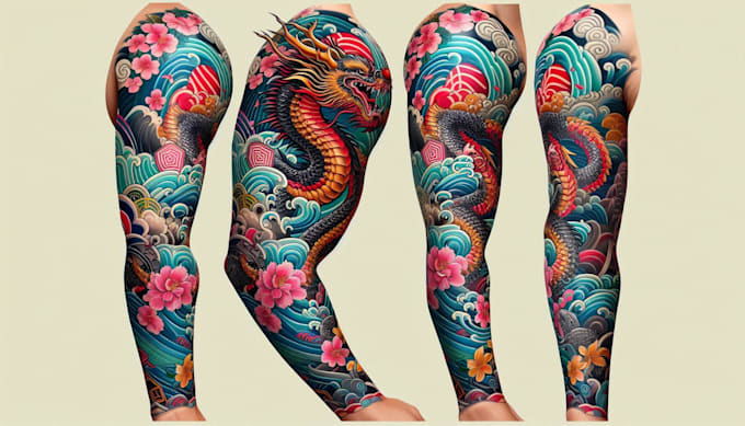 Bestseller - create attractive realism and sleeve tattoo designs