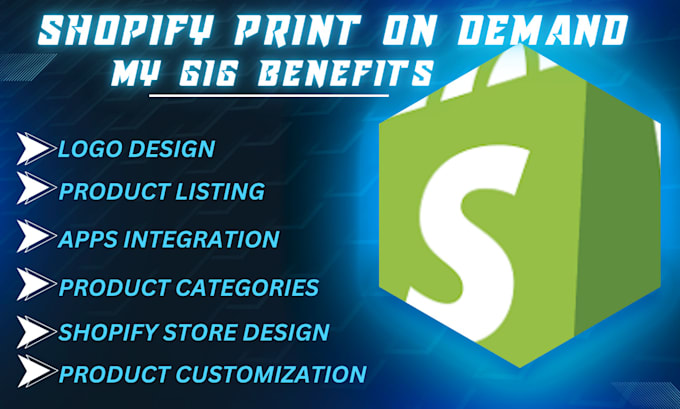 Gig Preview - Do shopify print on demand pod printful printify