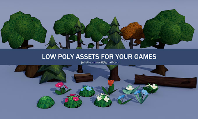 Bestseller - create custom 3d low poly art for your games