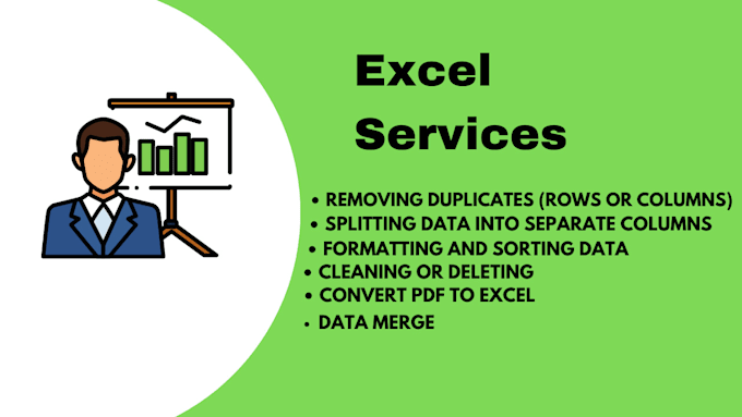 Gig Preview - Clean, split, merge, formal excel data