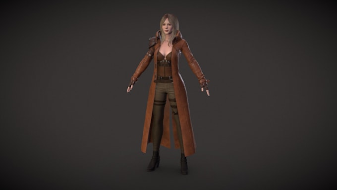 Gig Preview - Model 3d character for game, do rigging for ue5,animate ready made model, fix 3d