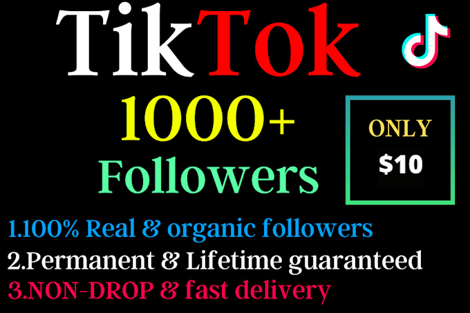 Gig Preview - Grow 1000 super fast tiktok follower ,engagement