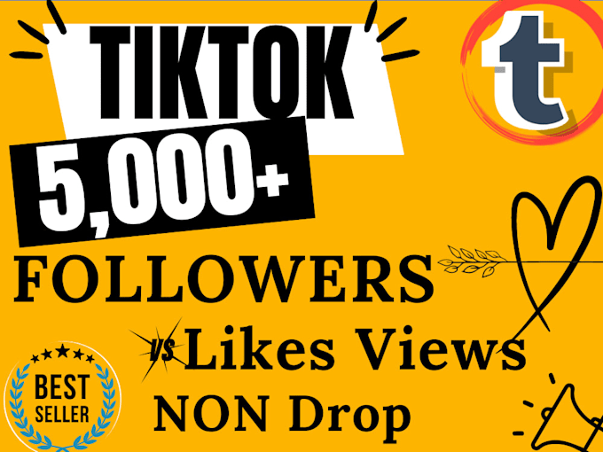 Gig Preview - Get fast 2000 real tiktok followers guarantee