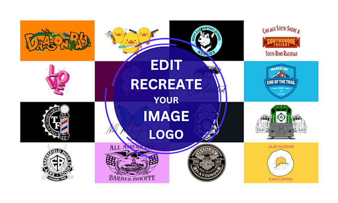 Gig Preview - Recreate, edit, modify, redraw logo, manual vector tracing transparent png