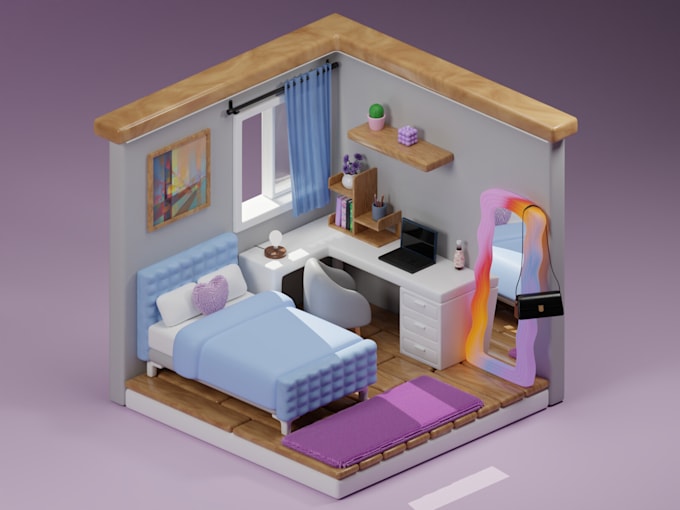 Gig Preview - Do quality 3d isometric animation video isometric video isometric explainer