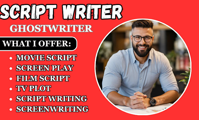 Gig Preview - Write screenplay movie script screenwriting film script script writing tv series