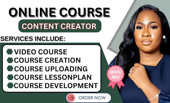 Gig Preview - Develop online course content, online course creation course content development