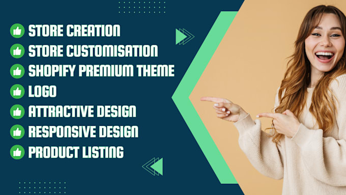 Gig Preview - Shopify store design and redesign and create shopify dropshipping store