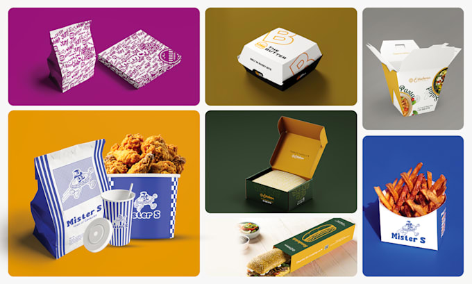 Gig Preview - Do restaurant branding, food packaging, coffee packaging in 24hrs