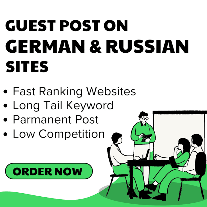 Gig Preview - Provide guest post on russian and german site