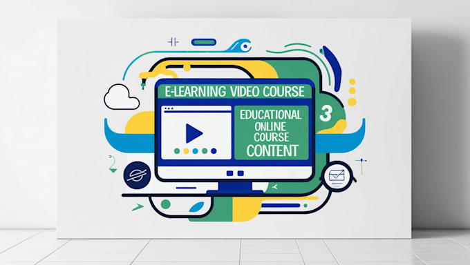 Gig Preview - Create elearning video course educational online course content digital product