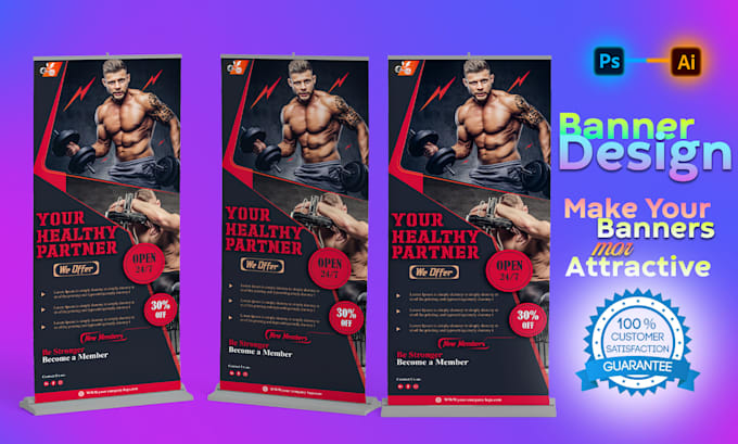 Bestseller - design your roll up pull up and retractable banners