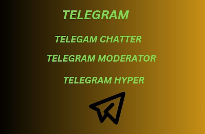 Gig Preview - Telegram chatter, discord admin, moderator, telegram hyper, telegram volume