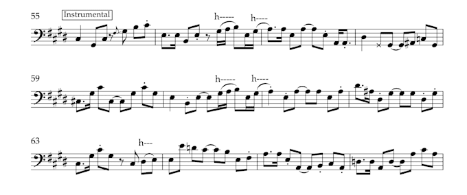 Gig Preview - Transcribe an instrument from a song for you