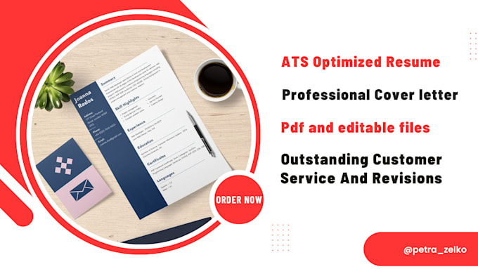 Gig Preview - Provide professional resume writing and cover letter service, ats resume