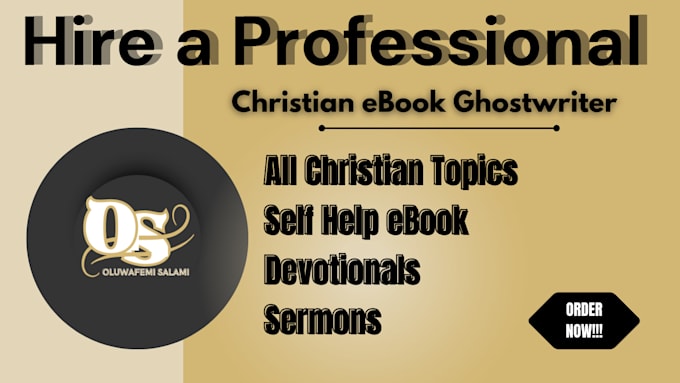 Gig Preview - Be your christian ebook self help ebook non fiction ebook and books ghostwriter