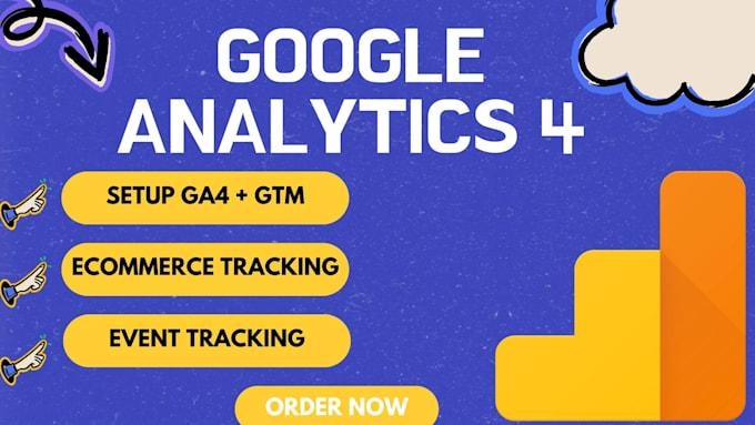 Gig Preview - Setup ga4 ecommerce tracking, ads conversion tracking via tag manager GTM