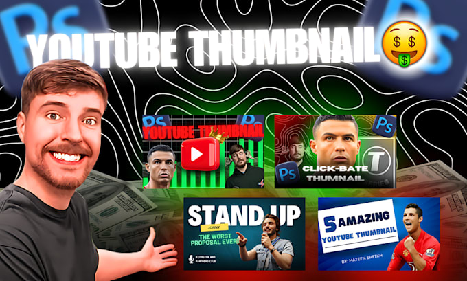 Bestseller - create top notch and stunning youtube thumbnail