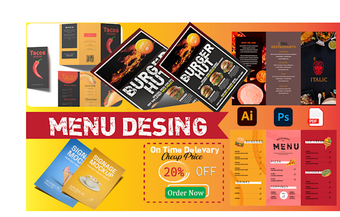 Bestseller - desing modern print ready restaurant menu card or price list