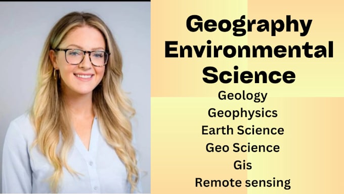 Gig Preview - Do geography and environmental sciences projects