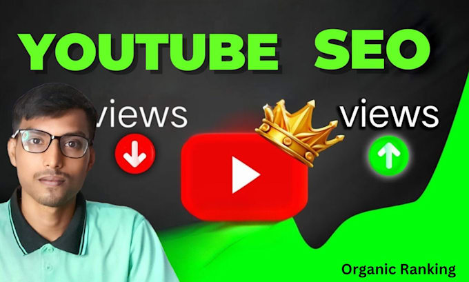 Gig Preview - Youtube SEO specialist for organic ranking