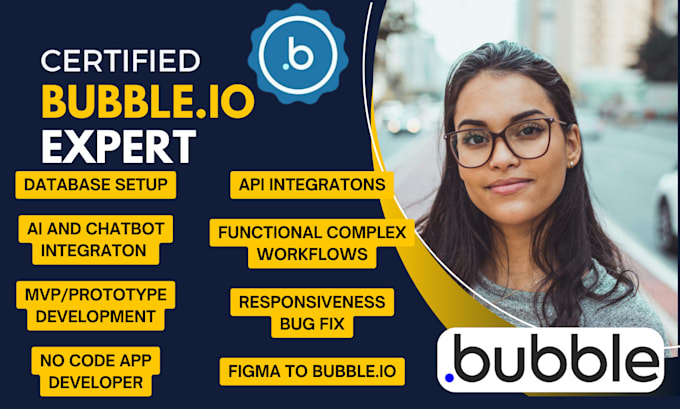 Bestseller - be bubble io developer bubble mvp bubble ai bubble saas chatgpt API integration