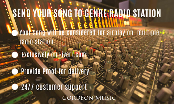 Bestseller - send your song to genre specific radio stations