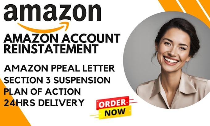 Gig Preview - Reactivate suspended amazon account amazon reinstatement appeal letter section 3