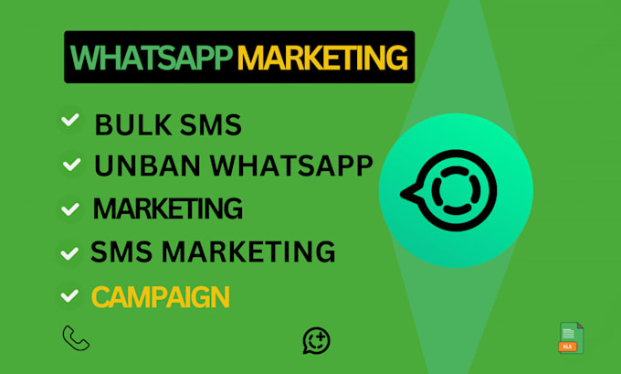 Bestseller - do whatsapp marketing,send bulk messages and unban your banned whatsapp account