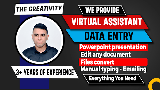 Bestseller - edit any document and data entry with virtual assistant