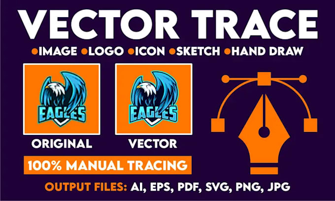 Bestseller - manual vector trace, logo, image to vector