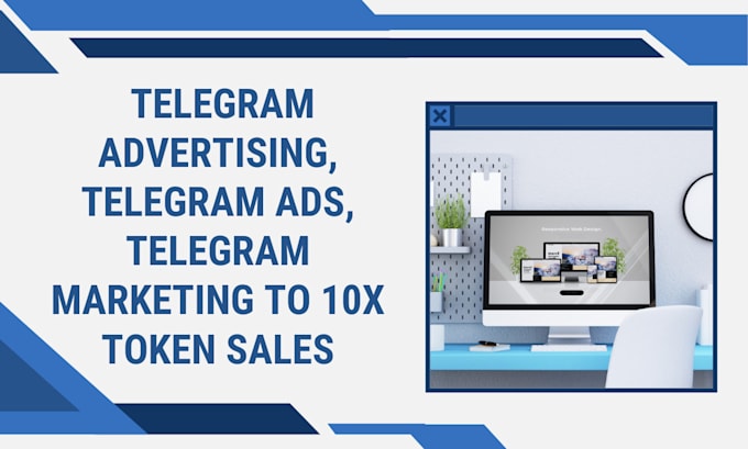 Gig Preview - Do telegram advertising, telegram ads, telegram marketing to 10x token sales