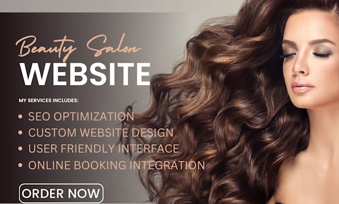 Gig Preview - Create websites for beauty salon skin care spa hair and cosmetics