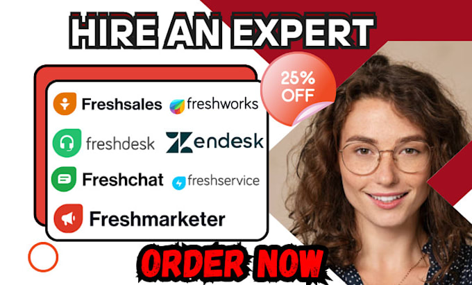 Gig Preview - Do freshworks freshsales freshdesk freshservice freshchat freshmarketer zendesk