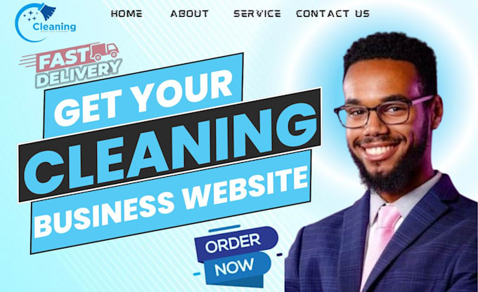 Gig Preview - Cleaning business website, cleaning service website, booking koala, launch27