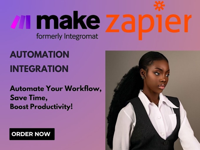 Gig Preview - Setup or fix make com scenario, zapier automation integromat, integration