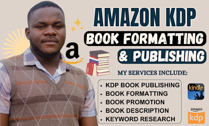 Gig Preview - Do amazon kdp book publishing, amazon kdp formatting, children book publishing