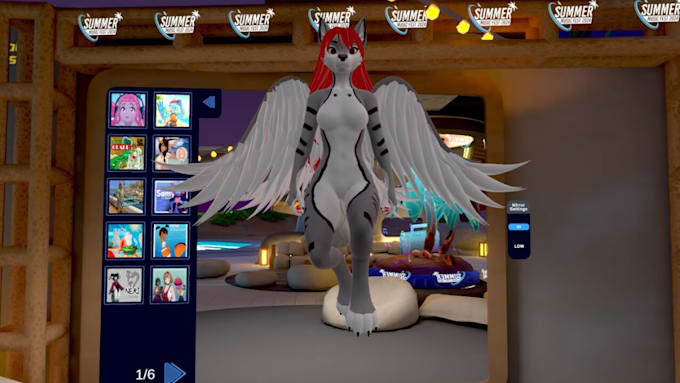 Gig Preview - Edit vrchat avater,3d furry rigged,vrc,face rig,3d vtuber,unity vr,anime avatar