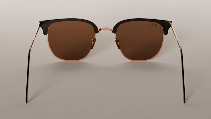 Gig Preview - Do realistic 3d eye glasses model, 3d sunglass model, 3d eye glasses animation