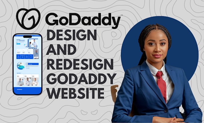 Gig Preview - Do professional godaddy website design an redesign