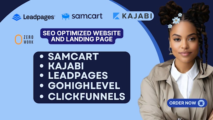 Gig Preview - Be your kajabi website samcart leadpages clickfunnels gohighlevel expert