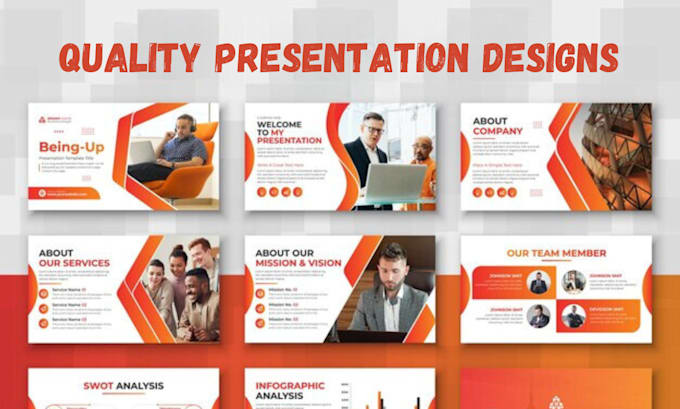 Gig Preview - Redesign powerpoint presentation, canva presenation, keynote presentation, prezi