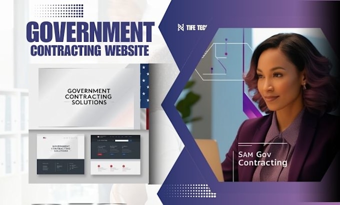 Gig Preview - Do website design for llc non profit cqc organization  for government contract