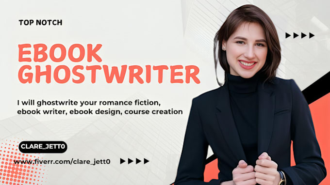 Gig Preview - Ghostwrite your romance fiction, ebook writer, ebook design, course creation