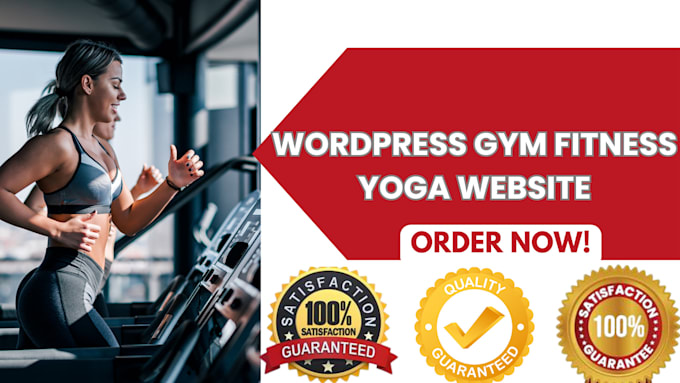 Gig Preview - Design gym yoga fitness studio wordpress website